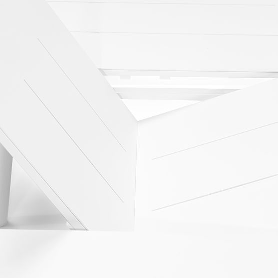 Zestaw ogrodowy Marinelli, stół rozkładany 230-300 cm + 8 krzeseł, aluminium, biały