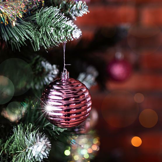 Zestaw ozdób świątecznych Lila/Rose 208 szt.