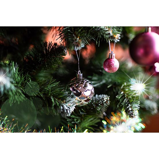 Zestaw ozdób świątecznych Lila/Rose 208 szt.