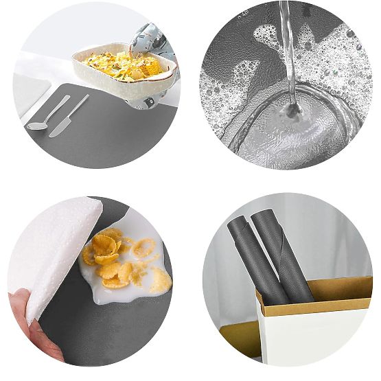 Zestaw podkładek na stół TRIVAL GREY