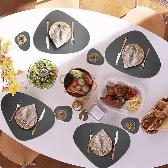 Zestaw podkładek na stół TRIVAL GREY