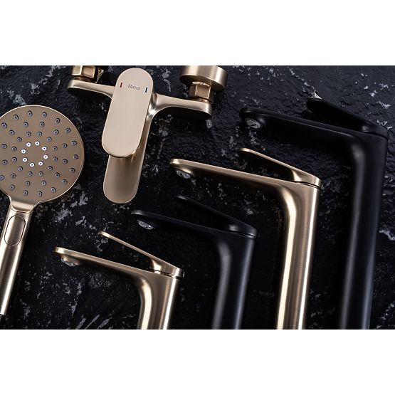 Zestaw prysznicowy REA Marco Czarny