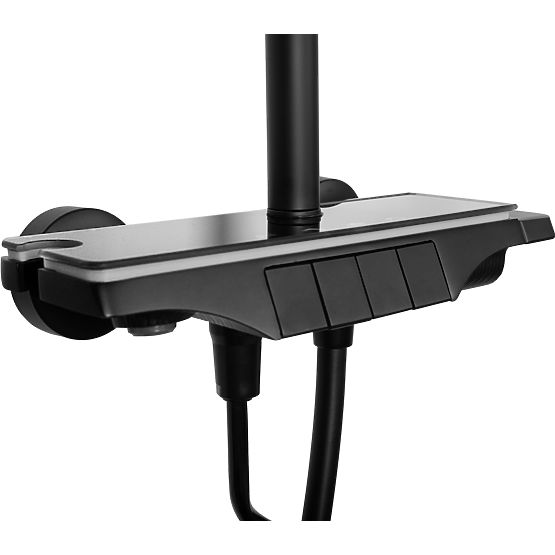 Zestaw prysznicowy REA Savio z wyświetlaczem LED Czarny