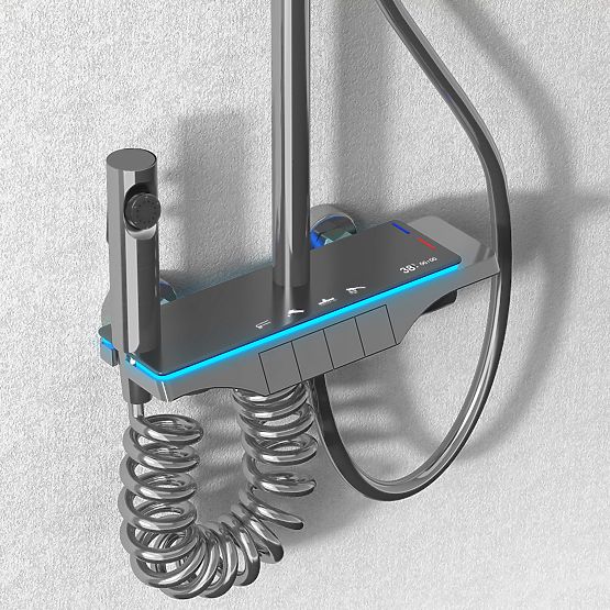Zestaw prysznicowy REA Savio z wyświetlaczem LED Titan