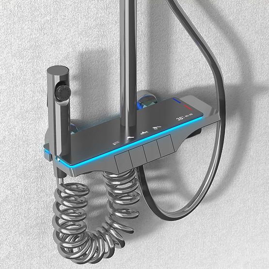 Zestaw prysznicowy REA Savio z wyświetlaczem LED Titan