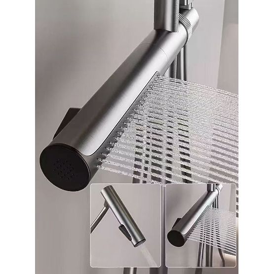 Zestaw prysznicowy z termostatem REA Pedro Czarny