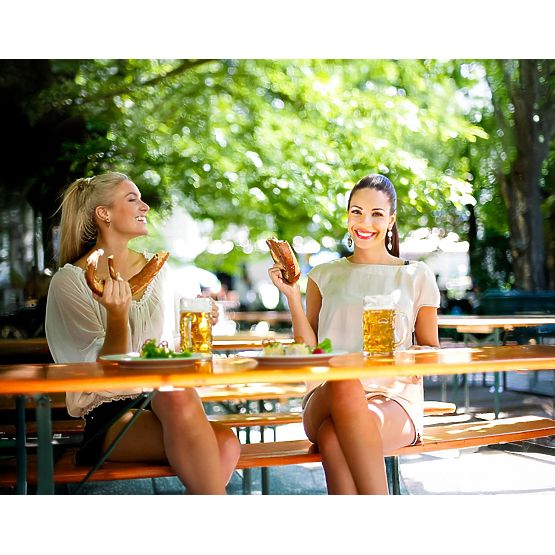 Zestaw stalowo-drewniany LAGER: stół + 2 ławki 220 cm