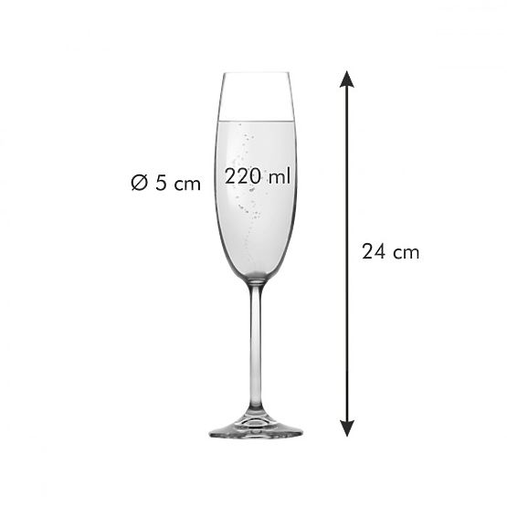 Zestaw stołowy CHARLIE kolor przezroczysty tescoma