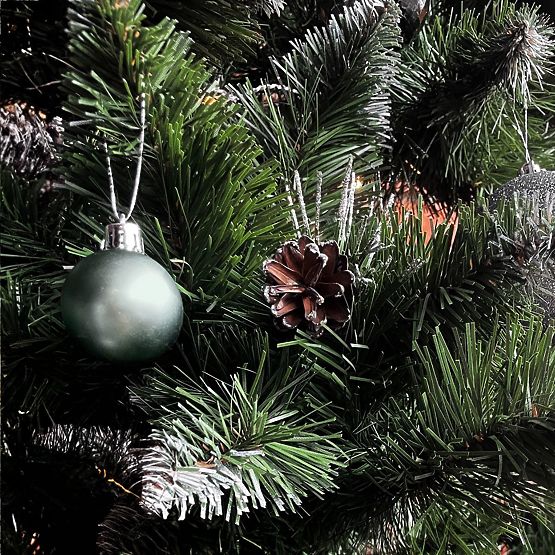 ZIELONE BOMKI ŚWIĄTECZNE 34 SZTUKI SYSD1688-027