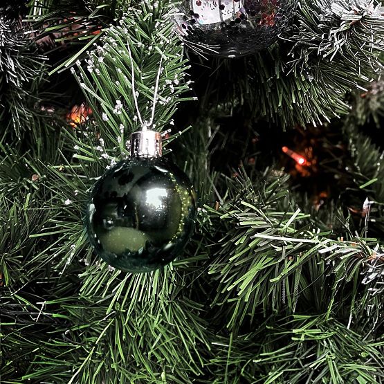 ZIELONE BOMKI ŚWIĄTECZNE 34 SZTUKI SYSD1688-027