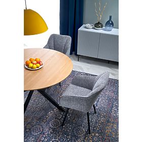 ACORD stół rozkładany, naturalny / czarny (2p=1ks), Halmar