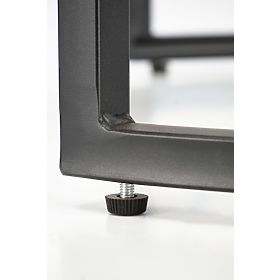 ALEXANDRA zestaw 2 stolików, czarny marmur / czarny, Halmar