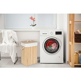 Bambusowy kosz na pranie 1-komorowy naturalny