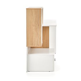 Biurko GROSSO - dąb złoty / biały, Halmar