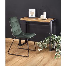 BOLIVAR KN1 konsola dąb złoty / czarny (1p=1szt), Halmar