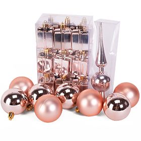 BOMBKI ŚWIĄTECZNE MIX 311437 różowy, Tutumi