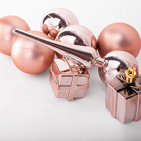 BOMBKI ŚWIĄTECZNE MIX 311437 różowy, Tutumi