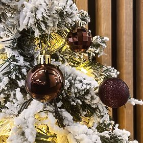 BRĄZOWE BOMKI ŚWIĄTECZNE 34 SZT. SYSD1688-038