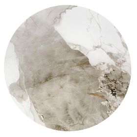 CECILIA_S stolik konferencyjny biały marmur / szary / złoty (2szt=1szt), Halmar