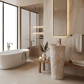 Ceramiczna Wolnostojąca Umywalka Blanka Savana Matt, Rea