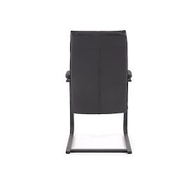 Czarny fotel biurowy ADRIANO SKID, Halmar
