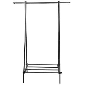 Czarny wieszak na ubrania