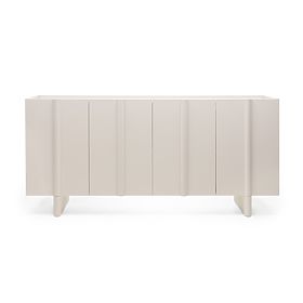 Czterodrzwiowa komoda Moss kaszmirowa, zaokrąglona