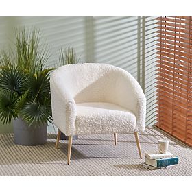 Designerski fotel GRIFON - kremowy, Halmar