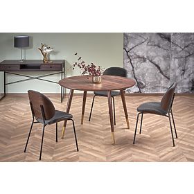 DOMENICO stół blat - orzech, nogi - orzech / złoty (2p=1szt)