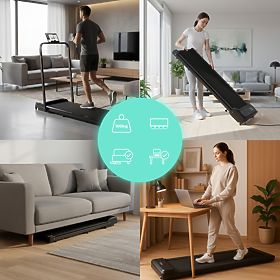 Domowy bieżnia z elektrycznym uchwytem walking pad treningowy pod biurko 10 km/h ModernHome, MOVEPRO