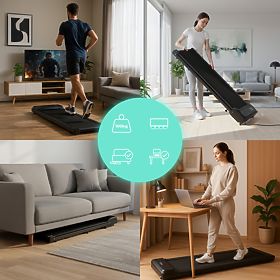 Domowy elektryczny bieżnia walking pad pod biurko 6 km/h ModernHome, MOVEPRO