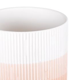 Doniczka FINO kolor koralowy nowoczesny styl do wnętrz ameliahome