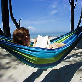 Dwuosobowy hamak 480143A BLUE, Bluegarden