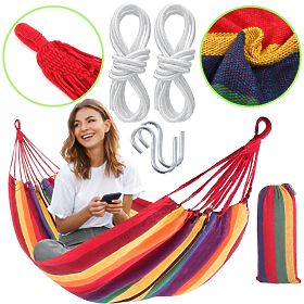 Dwuosobowy hamak 480143A YELLOW, Bluegarden