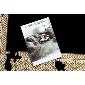 Dywan ALLURE 1965 Rama - Strukturalny, stylowy, glamour czarny / złoty