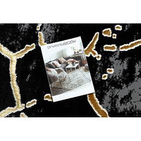 Dywan ALLURE 1967 Marmur - Strukturalny, stylowy, glamour czarny / złoty, F.H.Kabis