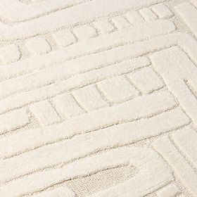 Dywan prostokątny Sophia, tuftowany, bawełniany, kremowy, Rozmiar dywanu: 120x180