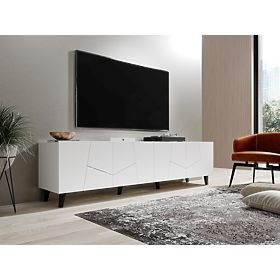 ETNA szafka RTV biały mat/biały mat, Halmar