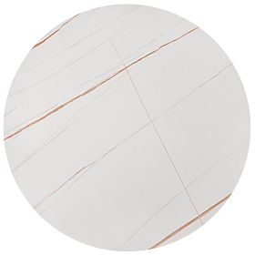 FATIMA zestaw 2 stolików, biały marmur / złoty (1p=1szt)