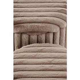 FIDO zestaw 2 puf, cappuccino / złoty (1p=1kpl)