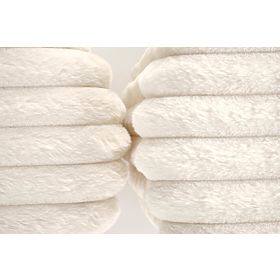 FIDO zestaw 2 pufów, kremowy / złoty (1p=1zestaw)