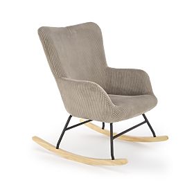 Fotel bujany BELMIRO - szary sztruks