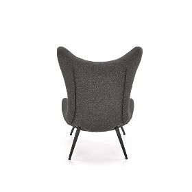 Fotel relaksacyjny ATLANTIS antracytowy / czarny
