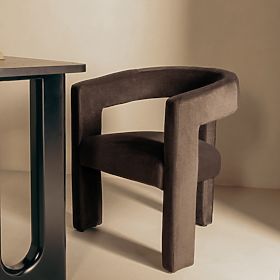 Fotel relaksacyjny Lory czekoladowy, welur