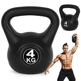 Hantla kettlebell 4 kg do ćwiczeń kula obciążenie fitness ModernHome