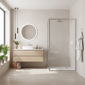 Kabina prysznicowa narożna Rea Primo Slide 100x70 Chrom, Rea