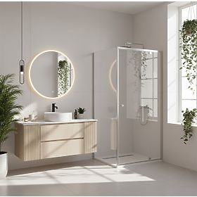 Kabina prysznicowa narożna Rea Primo Swing 90x70 Chrom, Rea