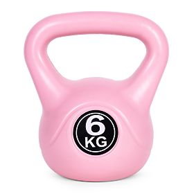 Kettlebell hantla 6 kg do ćwiczeń hantla kula ciężar fitness różowa ModernHome, MODERNHOME