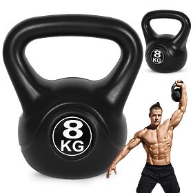 Kettlebell hantla 8 kg do ćwiczeń kula ciężarowa fitness ModernHome