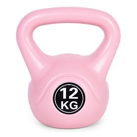 Kettlebell hantle 12 kg do ćwiczeń różowy ModernHome